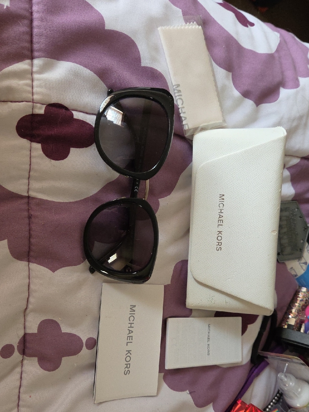Michael Kors MK2062 Black Gradient Oversized Sunglasses